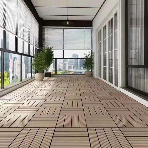 Combo Deck Modular Polywood Wpc Cor Ipê 30x30 - 3m²