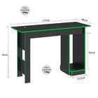 Combo Gamer Mesa Para Computador E Estante Livreiro 4 Pratele