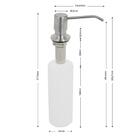 Combo Lixeira De Embutir 5l E Dosador Líquido Aço Inox 350ml