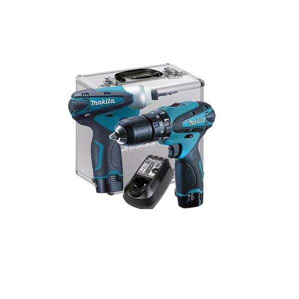 Combo Makita Bivolt A Bateria Parafusadeira/furadeira Dk1493