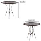 Combo Mesa Com 4 Cadeiras Em Aluminio E Fibra (cadeiras Colom