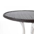 Combo Mesa Com 4 Cadeiras Em Aluminio E Fibra (cadeiras Toqui