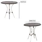 Combo Mesa Com 4 Cadeiras Em Aluminio E Fibra (cadeiras Toqui