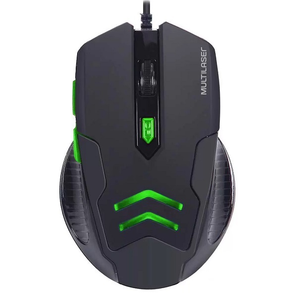 Combo Mouse 3200dpi E Mousepad Gamer Verde Multilaser Mo273