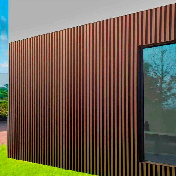 Combo Painel Ripado Externo Wpc 2 90m X 20cm - 3pçs - Cumaru