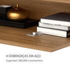 Combo Papel De Parede E Rack Com Suporte Tv Até 80 Polegadas