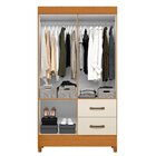 Combo Para Quarto Infantil Guarda-roupa E Cômoda Mobi Cinamom