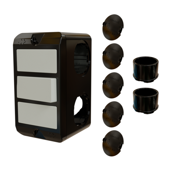 Combo Poliwetzel 3/4" PVC Preto Wetzel