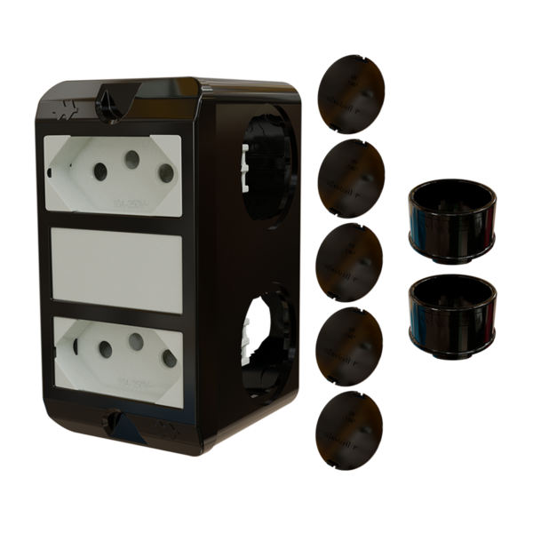 Combo Poliwetzel 3/4" PVC Preto Wetzel