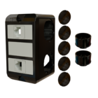 Combo Poliwetzel 3/4" PVC Preto Wetzel