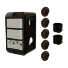 Combo Poliwetzel 3/4" PVC Preto Wetzel