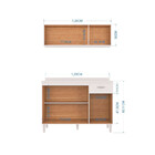 Combo Poquema Chic Aéreo Com Balcão 1,20 Sem Tampo