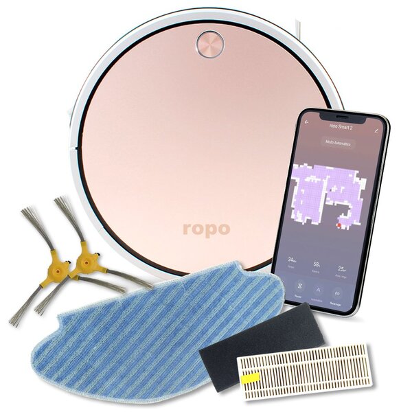 Combo Robô Aspirador Ropo Smart 2 + Kit Refil Bivolt