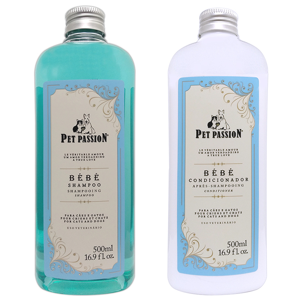 Combo Shampoo + Condicionador Pet Passion Bebê 500ml
