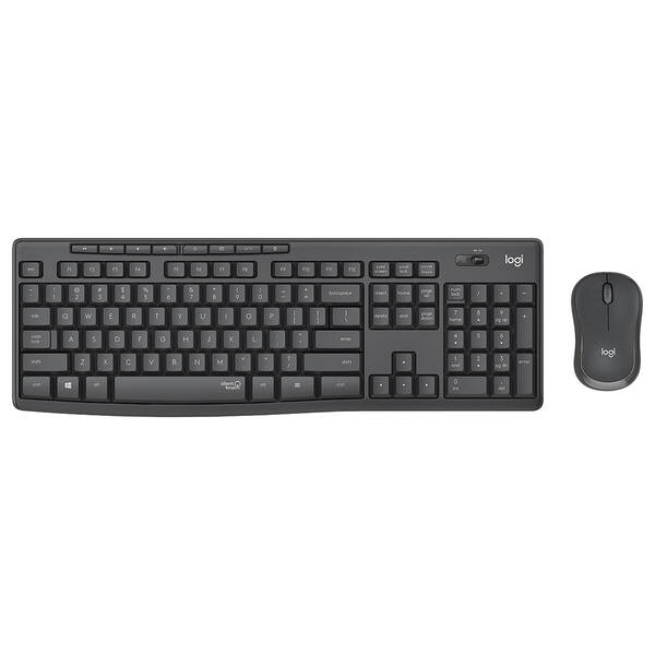 Combo Teclado E Mouse Sem Fio Logitech Mk295 Silent Clique Si