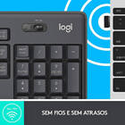 Combo Teclado E Mouse Sem Fio Logitech Mk295 Silent Clique Si