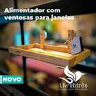 Comedouro  Livre Birds Com Ventosa JO1 Para Pássaros Livres