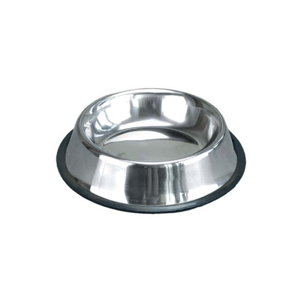 Comedouro Aço Inox Para Pets 480ml Antiderrapante 30102