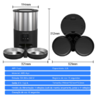 Comedouro Alimentador De Ração Wifi 4 Litros Cachorros E Gato