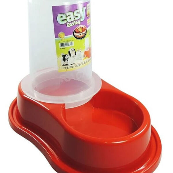 Comedouro Anti-formiga Automático Com Dosador Vermelho