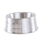 Comedouro De Alumínio Pesado Pequeno 16cm Ld Pet  Alumínio