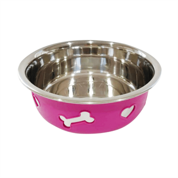 Comedouro De Inox Para Cães E Gatos Patinha 3d The Pets Brasi