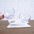 Comedouro Duplo Elevado Para Gatos Acrílico