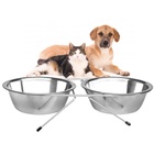 Comedouro Duplo Inox 11,5cm Western