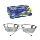 Comedouro Duplo Inox 11,5cm Western