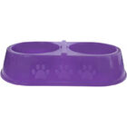 Comedouro Duplo Para Cães E Gatos 900ml Patinhas Pet Injet Li