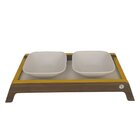 Comedouro Duplo Para Pet Berlim Amarelo