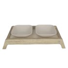 Comedouro Duplo Para Pet Berlim Claro