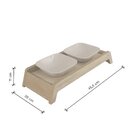 Comedouro Duplo Para Pet Berlim Claro