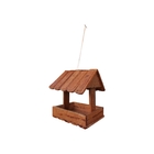 Comedouro E Chaé De Passarinho  Feito De Madeira - Jardim - Q
