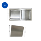 Comedouro Inox P/ Gato Cachorro Pet Elevado Duplo 2 Potes M