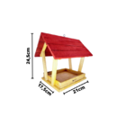 Comedouro Livre Birds PV1 Para Pássaros Livres - Vermelho