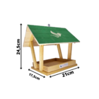 Comedouro Livre Birds PV2 Para Pássaros Livres - Verde