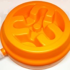 Comedouro P/ Cães Ou Gatos Lento Funcional 2 Em 1 - Laranja