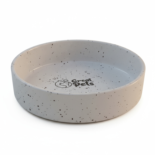 Comedouro para Cachorro e Gato M Cerâmica Areia Great Pets