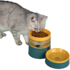 Comedouro para Cachorro e Gato Plástico Único Amarelos Chalesco