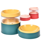 Comedouro para Cachorro e Gato Plástico Único Amarelos Chalesco