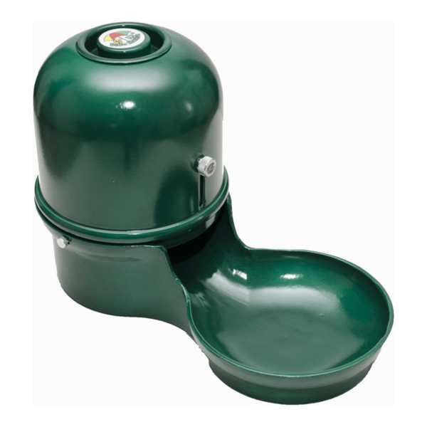 Comedouro Para Cães E Gatos Em Alumínio Vida Mansa Verde 1 5l