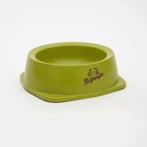 Comedouro para pet duplo PetBamboo verde G