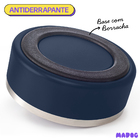 Comedouro Pet Aço Inox Antiderrapante 946ml Madog Azul