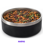 Comedouro Pet Aço Inox Antiderrapante Ração/água 946ml Madog