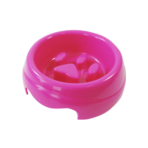 Comedouro Plástico Coma Melhor Furacão Pet Rosa