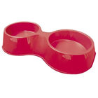 Comedouro Pop Duplo Vermelho 1100 Ml