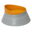 Comedouro Ração Água Para Cachorro Gato 320ml Laranja