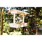 Comedouro Tratador De Madeira Para Pássaros Livres E Manso