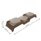 Comedouro Triplo Para Pet